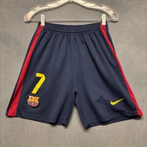 Nike FCB Soccer Shorts Kids Performance Exercise Work Out Soccer Futbol Patch